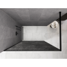 Mexen Kioto paroi de douche Walk-in 140 x 200 cm, crackle graphite 12 mm, noir - 800-140-101-70-44-X