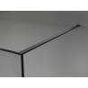Mexen Kioto paroi de douche Walk-in 140 x 200 cm, crackle graphite 12 mm, noir - 800-140-101-70-44-X