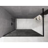 Mexen Kioto paroi de douche Walk-in 80 x 200 cm, crackle graphite 12 mm, noir - 800-080-101-70-44-X