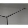 Mexen Kioto paroi de douche Walk-in 150 x 200 cm, crackle graphite 12 mm, noir - 800-150-101-70-44-X