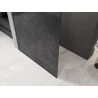 Mexen Kioto paroi de douche Walk-in 130 x 200 cm, crackle graphite 12 mm, gun metal - 800-130-101-95-44-X