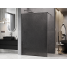 Mexen Kioto paroi de douche Walk-in 70 x 200 cm, crackle graphite 12 mm, gun metal - 800-070-101-95-44-X