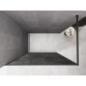 Mexen Kioto paroi de douche Walk-in 160 x 200 cm, crackle graphite 12 mm, métal gun - 800-160-101-95-44-X