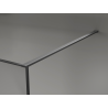 Mexen Kioto paroi de douche Walk-in 90 x 200 cm, crackle graphite 12 mm, gun metal - 800-090-101-95-44-X