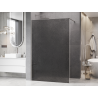 Mexen Kioto paroi de douche Walk-in 90 x 200 cm, crackle graphite 12 mm, nickel brossé - 800-090-101-97-44-X