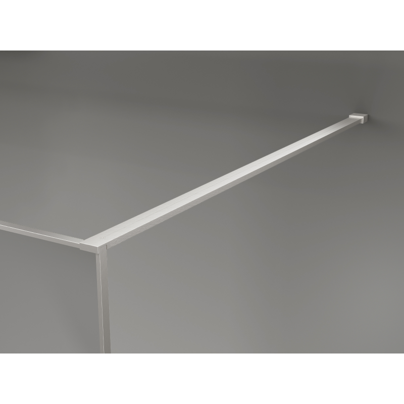 Mexen Kioto paroi de douche Walk-in 70 x 200 cm, crackle graphite 12 mm, nickel brossé - 800-070-101-97-44-X