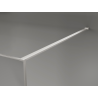 Mexen Kioto paroi de douche Walk-in 90 x 200 cm, crackle graphite 12 mm, nickel brossé - 800-090-101-97-44-X