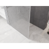 Mexen Kioto Paroi de douche Walk-in 110 x 200 cm, crackle transparent 12 mm, blanche - 800-110-101-20-04-X