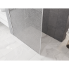 Mexen Kioto paroi de douche Walk-in 120 x 200 cm, crackle transparent 12 mm, blanc - 800-120-101-20-04-X