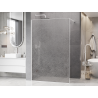 Mexen Kioto paroi de douche Walk-in 120 x 200 cm, crackle transparent 12 mm, blanc - 800-120-101-20-04-X