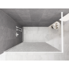 Mexen Kioto paroi de douche Walk-in 130 x 200 cm, crackle transparent 12 mm, blanc - 800-130-101-20-04-X
