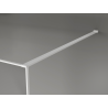 Mexen Kioto paroi de douche Walk-in 140 x 200 cm, crackle transparent 12 mm, blanc - 800-140-101-20-04-X