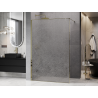 Mexen Kioto paroi de douche Walk-in 110 x 200 cm, crackle transparent 12 mm, or - 800-110-101-50-04-X