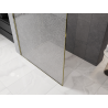 Mexen Kioto paroi de douche Walk-in 90 x 200 cm, crackle transparent 12 mm, dorée - 800-090-101-50-04-X