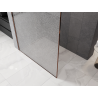 Mexen Kioto paroi de douche Walk-in 110 x 200 cm, crackle transparent 12 mm, or rose - 800-110-101-60-04-X