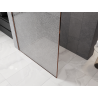 Mexen Kioto paroi de douche Walk-in 80 x 200 cm, crackle transparent 12 mm, or rose - 800-080-101-60-04-X