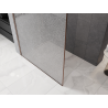 Mexen Kioto paroi de douche Walk-in 110 x 200 cm, crackle transparent 12 mm, cuivre brossé - 800-110-101-65-04-X
