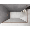 Mexen Kioto paroi de douche Walk-in 130 x 200 cm, crackle transparent 12 mm, cuivre brossé - 800-130-101-65-04-X