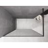 Mexen Kioto paroi de douche Walk-in 100 x 200 cm, crackle transparent 12 mm, gris canon brossé - 800-100-101-66-04-X