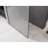 Mexen Kioto Paroi de douche Walk-in 130 x 200 cm, crackle transparent 12 mm, gun gris brossé - 800-130-101-66-04-X
