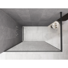 Mexen Kioto paroi de douche Walk-in 90 x 200 cm, crackle transparent 12 mm, gris canon brossé - 800-090-101-66-04-X