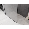 Mexen Kioto paroi de douche Walk-in 90 x 200 cm, crackle transparent 12 mm, noir - 800-090-101-70-04-X