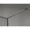 Mexen Kioto paroi de douche Walk-in 100 x 200 cm, crackle transparent 12 mm, gun metal - 800-100-101-95-04-X