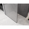 Mexen Kioto paroi de douche Walk-in 130 x 200 cm, crackle transparent 12 mm, métal canon - 800-130-101-95-04-X
