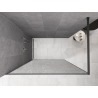 Mexen Kioto paroi de douche Walk-in 90 x 200 cm, crackle transparent 12 mm, gun metal - 800-090-101-95-04-X