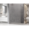 Mexen Kioto paroi de douche Walk-in 130 x 200 cm, crackle transparent 12 mm, nickel brossé - 800-130-101-97-04-X