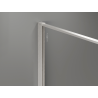 Mexen Kioto paroi de douche Walk-in 130 x 200 cm, crackle transparent 12 mm, nickel brossé - 800-130-101-97-04-X