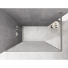 Mexen Kioto paroi de douche Walk-in 150 x 200 cm, crackle transparent 12 mm, nickel brossé - 800-150-101-97-04-X