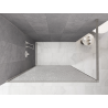 Mexen Kioto paroi de douche Walk-in 160 x 200 cm, crackle transparent 12 mm, nickel brossé - 800-160-101-97-04-X