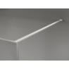 Mexen Kioto paroi de douche Walk-in 70 x 200 cm, crackle transparent 12 mm, nickel brossé - 800-070-101-97-04-X