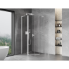 Mexen Mist L cabine de douche pentagonale pivotante 80 x 80 cm, transparent, blanc - 8A8L-080-080-20-00
