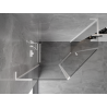 Mexen Mist L cabine de douche pentagonale asymétrique pivotante 90 x 80 cm, transparent, blanc - 8A8L-090-080-20-00