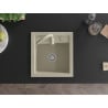 Mexen Vito évier de cuisine en granit 1 bac avec robinet de cuisine Telma, beige - 6503-69-670200-69