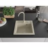 Mexen Vito évier de cuisine en granit 1 bac avec robinet de cuisine Telma, beige - 6503-69-670200-69