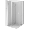 Mexen Mist L cabine de douche pentagonale pivotante 100 x 100 cm, transparent, blanc - 8A8L-100-100-20-00