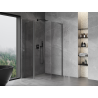 Mexen Mist L cabine de douche pentagonale asymétrique pivotante 90x100 cm transparent gun gray brossé - 8A8L-090-100-66-00