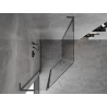 Mexen Mist L cabine de douche pentagonale asymétrique pivotante 90x100 cm transparent gun gray brossé - 8A8L-090-100-66-00