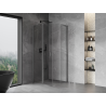 Mexen Mist L cabine de douche pentagonale pivotante 100 x 100 cm, transparent, gris canon brossé - 8A8L-100-100-66-00