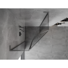 Mexen Mist L cabine de douche pentagonale pivotante 100 x 100 cm, transparent, gris canon brossé - 8A8L-100-100-66-00