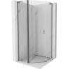 Mexen Mist L cabine de douche pentagonale pivotante 100 x 100 cm, transparent, métal canon - 8A8L-100-100-95-00