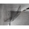 Mexen Mist L cabine de douche pentagonale pivotante 90 x 90 cm, transparente, nickel brossé - 8A8L-090-090-97-00