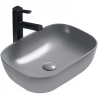Mexen Rita lavabo vasque 45 x 32 cm, gris clair mat - 21084561