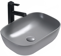 Mexen Rita lavabo vasque 45 x 32 cm, gris clair mat - 21084561