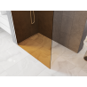 Mexen Kioto paroi de douche Walk-in 110 x 200 cm, marron 8 mm, blanc - 800-110-101-20-32