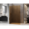 Mexen Kioto Paroi de douche Walk-in 130 x 200 cm, bronze 8 mm, or - 800-130-101-50-32