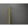 Mexen Kioto paroi de douche Walk-in 70 x 200 cm, bronze 8 mm, doré brossé - 800-070-101-55-32